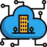 Cloud architecture icon